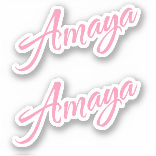 Sticker Nom Amaya x2 (Devant)