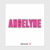 Sticker Nom Angelyne (Feuille)
