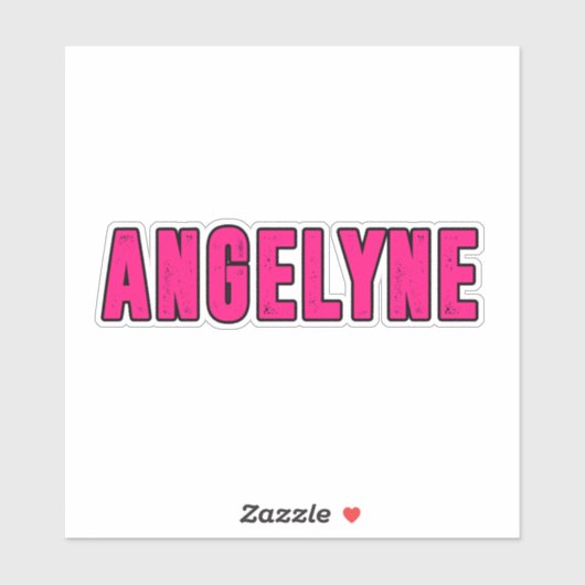 Sticker Nom Angelyne (Feuille)