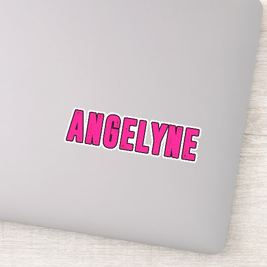 Sticker Nom Angelyne (Détail)