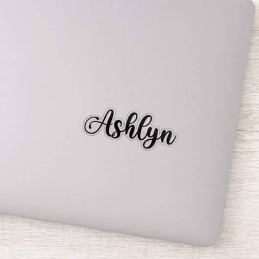 Sticker Nom Ashlyn - Calligraphie manuscrite (Détail)