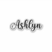 Sticker Nom Ashlyn - Calligraphie manuscrite (Devant)