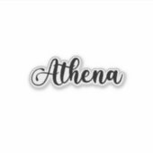 Sticker Nom Athena - Calligraphie manuscrite (Devant)