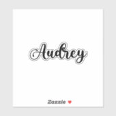 Sticker Nom Audrey - Calligraphie manuscrite (Feuille)