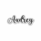 Sticker Nom Audrey - Calligraphie manuscrite (Devant)