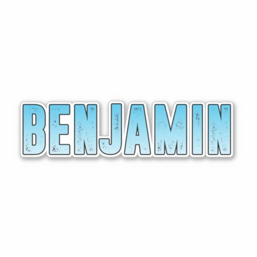 Sticker Nom Benjamin (Devant)