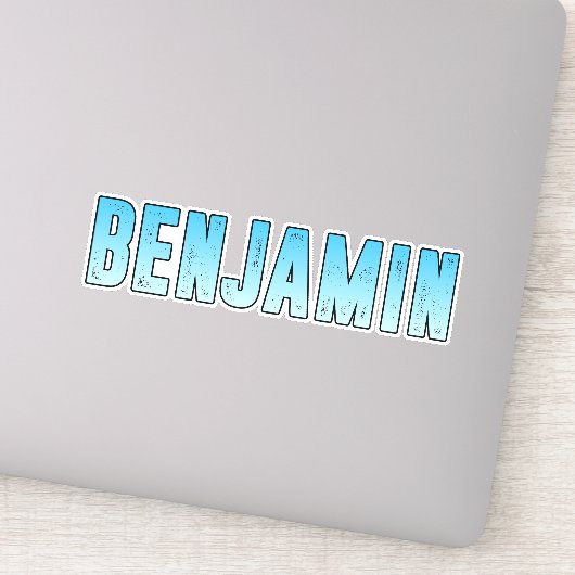 Sticker Nom Benjamin (Détail)