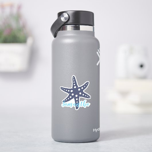 Sticker Nom bleu de minuit StarFish (HydroFlask)