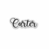 Sticker Nom Carter - Calligraphie manuscrite (Devant)