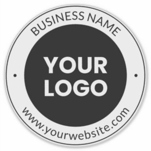 Sticker Nom commercial et site Web ou Slogan   transparent