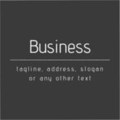 Sticker Nom commercial minimal moderne et autres informati (Recto)