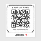 Sticker Nom commercial personnalisé Url QR Code Modèle sim (Feuille)