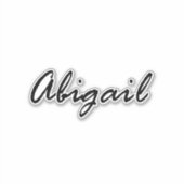 Sticker Nom d'abigail (Devant)
