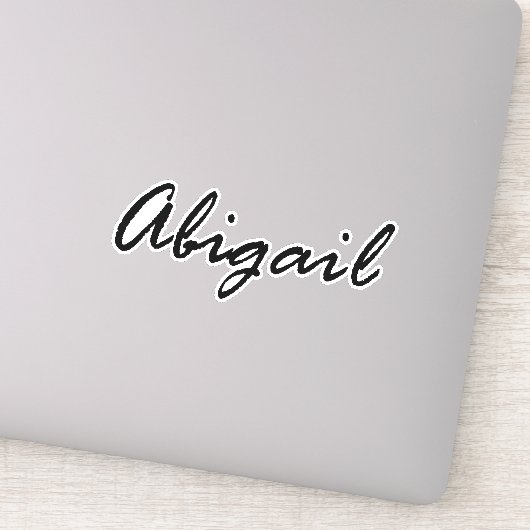 Sticker Nom d'abigail (Détail)