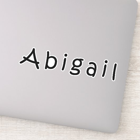Sticker Nom d'abigail (Détail)