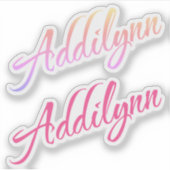 Sticker Nom d'ajout x2 (Devant)