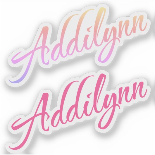 Sticker Nom d'ajout x2 (Devant)