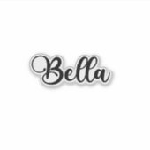 Sticker Nom de Bella - Calligraphie manuscrite (Devant)