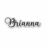 Sticker Nom de Brianna - Calligraphie manuscrite (Devant)