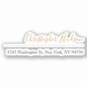 Sticker Nom de calligraphie simple professionnelle (Recto)