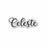 Sticker Nom de Celeste - Calligraphie manuscrite (Devant)