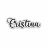 Sticker Nom de Cristina - Calligraphie manuscrite (Devant)