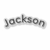 Sticker Nom de garçon Jackson, (Devant)
