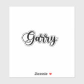 Sticker Nom de Garry - Calligraphie manuscrite (Feuille)