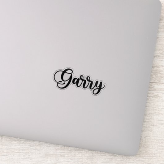 Sticker Nom de Garry - Calligraphie manuscrite (Détail)