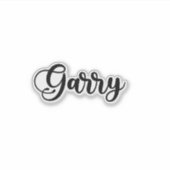 Sticker Nom de Garry - Calligraphie manuscrite (Devant)