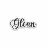 Sticker Nom de Glenn - Calligraphie manuscrite (Devant)