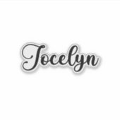 Sticker Nom de Jocelyn - Calligraphie manuscrite (Devant)