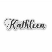 Sticker Nom de Kathleen - Calligraphie manuscrite (Devant)