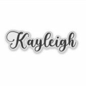 Sticker Nom de Kayleigh - Calligraphie manuscrite (Devant)