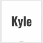 Sticker Nom de Kyle Mens, (Feuille)