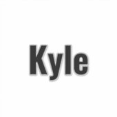 Sticker Nom de Kyle Mens, (Devant)