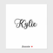 Sticker Nom de Kylie - Calligraphie manuscrite (Feuille)