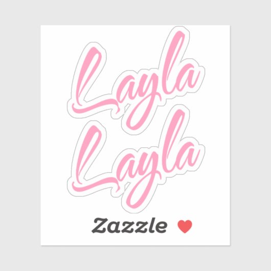 Sticker Nom de la couche x2 (Feuille)