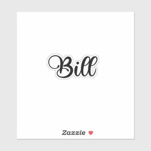 Sticker Nom de la facture - Calligraphie manuscrite (Feuille)