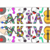 Sticker Nom de la fille Aria (Devant)