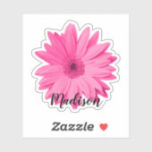 Sticker Nom de la fleur rose Daisy (Feuille)