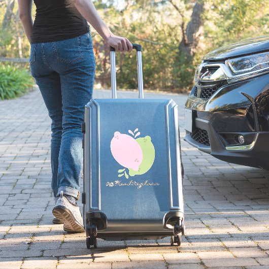 Sticker Nom de la goutte de citron pressé Script autocolla (Valise Insitu)