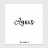 Sticker Nom de l'agence - Calligraphie manuscrite (Feuille)