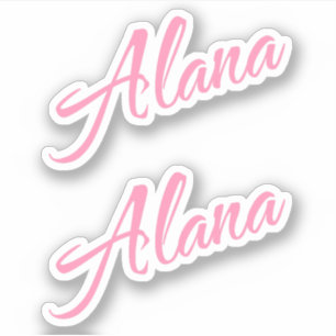 Sticker Nom de l'alana x2