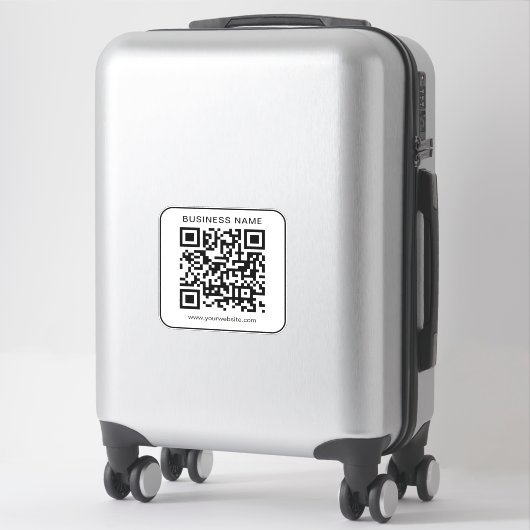 Sticker Nom de l'entreprise Url QR Code Modèle Personnalis (Sur valise)