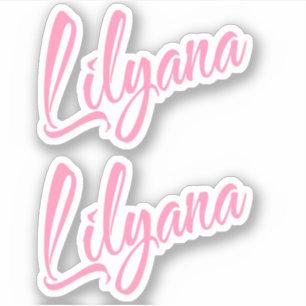 Sticker Nom de Lilyana x2