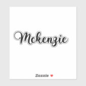 Sticker Nom de Mackenzie - Calligraphie manuscrite (Feuille)