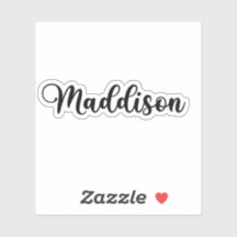 Nom de Maddison - Calligraphie manuscrite