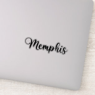 Sticker Nom de Memphis - Calligraphie manuscrite