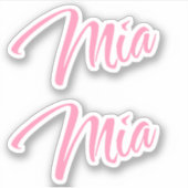 Sticker Nom de Mia x2 (Devant)